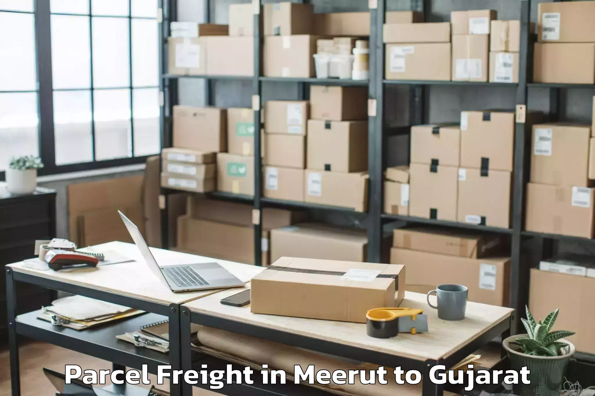 Quality Meerut to Jetpur Parcel Freight